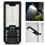 Hayami KL25-294 300W napelemes LED utcai lámpa – távirányítós kültéri reflektor IP65 vízálló kivitelben (BBV)