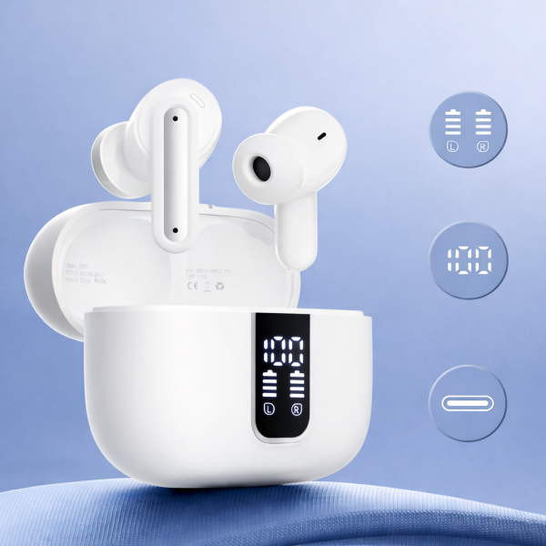 OKOP KP-205 vezeték nélküli Bluetooth fülhallgató – TWS sztereó headset töltőtokkal (BBD)