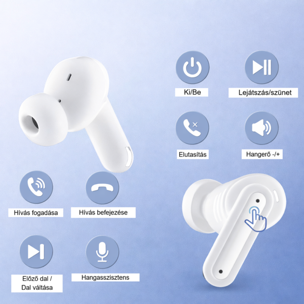 OKOP KP-205 vezeték nélküli Bluetooth fülhallgató – TWS sztereó headset töltőtokkal (BBD)