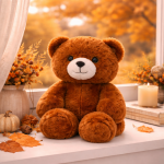 PiheMackó barna plüss maci – puha, ölelhető teddy mackó gyerekeknek és ajándéknak (BBJ)