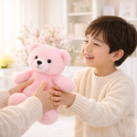 PiheMackó rózsaszín plüss maci – puha, ölelhető teddy mackó gyerekeknek és ajándéknak (BBJ)