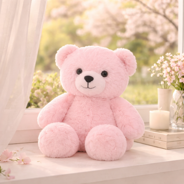 PiheMackó rózsaszín plüss maci – puha, ölelhető teddy mackó gyerekeknek és ajándéknak (BBJ)