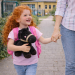 PufiPóni fekete plüss ló 20 cm – puha, ölelhető lovacska plüss játék gyerekeknek és ajándéknak (BBJ)