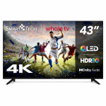 Smart Tech 43QG06V 43” QLED 4K UHD Smart TV – okos televízió Netflix, Amazon Prime és Disney+ támogatással