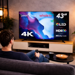 Smart Tech 43QH02V 43” QLED 4K UHD Smart TV – okos televízió Netflix és Amazon Prime Video támogatással