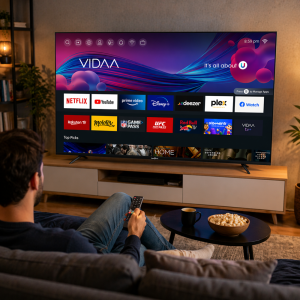 Smart Tech 55UV10V1 55” 4K UHD LED Smart TV – VIDAA rendszer, Dolby Audio, WiFi, Bluetooth, Netflix, YouTube 2