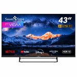 SmartTech 43” 4K UHD LED Smart TV – VIDAA rendszerrel, WiFi és streaming támogatással