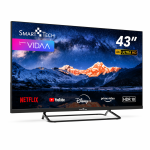 SmartTech 43” 4K UHD LED Smart TV – VIDAA rendszerrel, WiFi és streaming támogatással