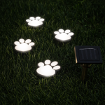 SolarPaw napelemes mancs mintás LED kerti dekor lámpa szett 3 db kültéri díszvilágítás (BBD)