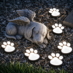 SolarPaw napelemes mancs mintás LED kerti dekor lámpa szett 3 db kültéri díszvilágítás (BBD)