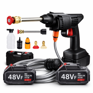 XHUA 48V akkus magasnyomású mosópisztoly – vezeték nélküli autómosó vízpisztoly akkumulátorral (BBD)