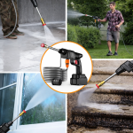 XHUA 48V akkus magasnyomású mosópisztoly – vezeték nélküli autómosó vízpisztoly akkumulátorral (BBD)