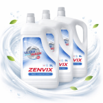 Zenvix folyékony mosószer fehér ruhákhoz 3×5L – nagy kiszerelésű, hosszan tartó frissesség
