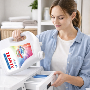 Zenvix folyékony mosószer színes ruhákhoz 3×5L – nagy kiszerelésű színes mosószer, hosszan tartó frissesség 2