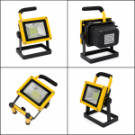 100W vízálló LED reflektor - 50.000 óra üzemidővel, tölthető akkumulátorral és 2400 lumen fényerővel CH23-31 (BBV)
