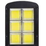 120 COB LED napelemes lámpa sötétedés érzékelővel és távirányítóval (BBV)