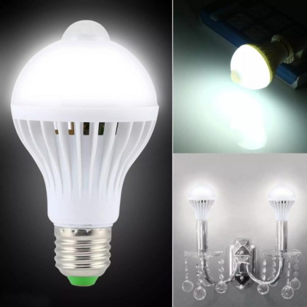 Mozgásérzékelős 9 W-os LED izzó E 27 foglalatban (BBL)