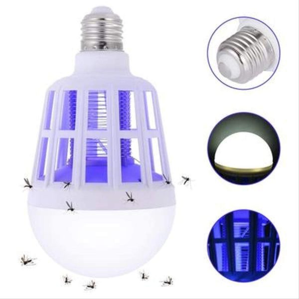 2in1 Szúnyogirtó LED izzó - rovarok elleni védelem és éjjeli fény 15W (BBL)