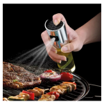 BBQ olaj- és ecetpermetező spray – rozsdamentes acél és üveg, 100 ml – precíz adagolás és stílusos dizájn (BBM) (BBKM)