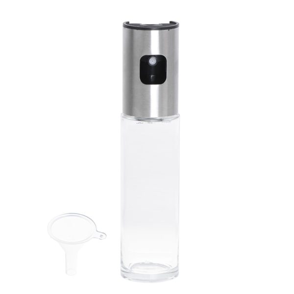 BBQ olaj- és ecetpermetező spray – rozsdamentes acél és üveg, 100 ml – precíz adagolás és stílusos dizájn (BBM) (BBKM)
