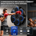 Bluetooth zenélő boxgép falra – LED reflexfejlesztő box tréner 9 ritmus móddal 40×40×6 cm (BBJ)
