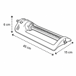 GreenPro 19 lyukú oszcilláló locsoló – állítható kerti vízpermetező sprinkler gyephez és öntözéshez (BBL-M)