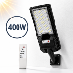 Hayami KL25-282A 400W napelemes utcai LED lámpa – távirányítós kültéri solar világítás IP65 védelemmel (BBD)