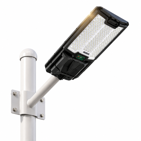 Hayami KL25-294 300W napelemes LED utcai lámpa – távirányítós kültéri reflektor IP65 vízálló kivitelben (BBV)