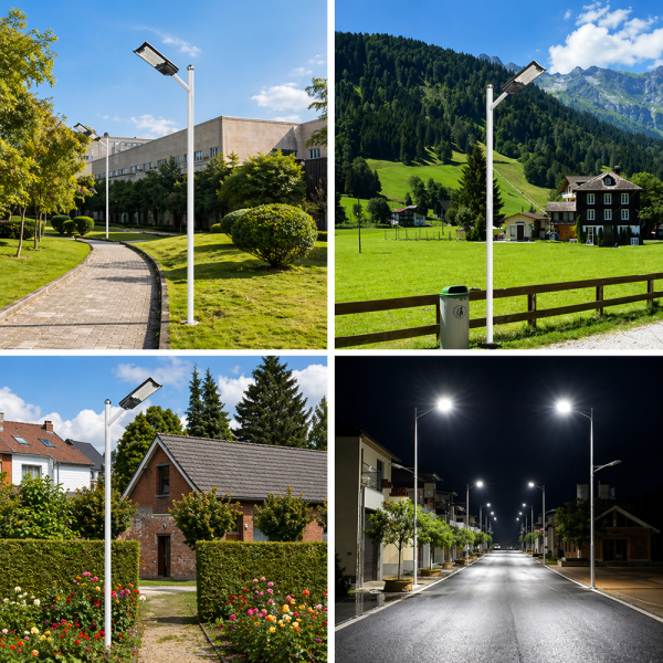 Hayami KL25-294 300W napelemes LED utcai lámpa – távirányítós kültéri reflektor IP65 vízálló kivitelben (BBV)