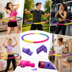 Hulahopp karika 98 cm színes – alakformáló fitness karika deréktornához (BBE)