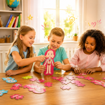 Ismerd meg a tested - Készségfejlesztő oktató játék, óriás méretű kétoldalas puzzleval (BBMJ)