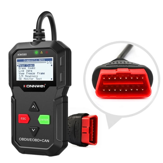 Konnwei Autódiagnosztikai szkenner – hibakód olvasó és törlő, OBD2/EOBD KW590 (BBV)
