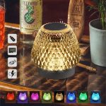GIBOX G5S 2in1 kristály alakú okos lámpa - USB-ről tölthető, felakasztható party lámpa Bluetooth hangszóróval (THM)