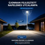 Napelemes utcai LED lámpa 888 LED – mozgásérzékelős kültéri reflektor távirányítóval IP66 W7114-3 (BBD)