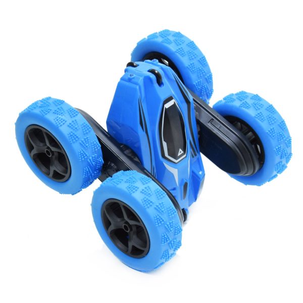 LED-es, 360°-ban pörgő kaszkadőrautó vezérlővel - 2,4 GHz Stunt Car (BBJ)