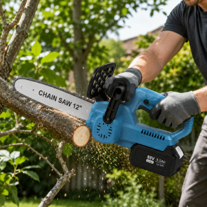 Supamaster SM-5008 akkus láncfűrész 88V – vezeték nélküli elektromos mini láncfűrész faágvágáshoz (BBJH) 2