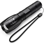 T6 strapabíró és vízálló akkus cree led zoom kézi lámpa - kerékpárra is rögzíthető (BBL)
