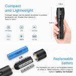T6 strapabíró és vízálló akkus cree led zoom kézi lámpa - kerékpárra is rögzíthető (BBL)