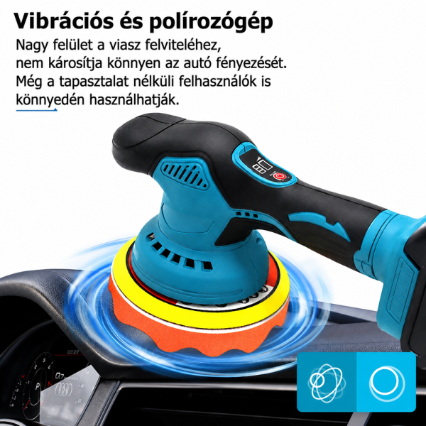THOLux M-9121 akkus polírozó 20V – vezeték nélküli autó polírozó és waxoló gép (BBJH)