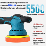 THOLux M-9121 akkus polírozó 20V – vezeték nélküli autó polírozó és waxoló gép (BBJH)