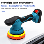 THOLux M-9121 akkus polírozó 20V – vezeték nélküli autó polírozó és waxoló gép (BBJH)