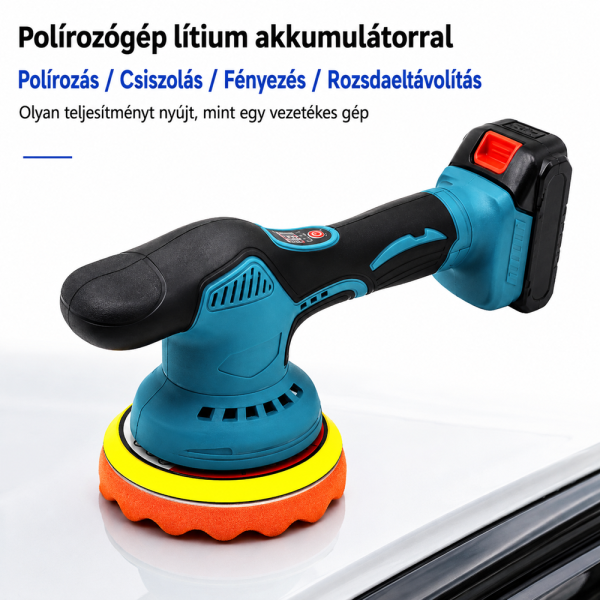 THOLux M-9121 akkus polírozó 20V – vezeték nélküli autó polírozó és waxoló gép (BBJH)