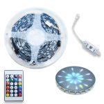 Tűzijáték RGB LED szalag távirányítóval és telefonos vezérléssel - tűzijáték mintában rögzíthető szalag, követi a zene ritmusát (BBV)