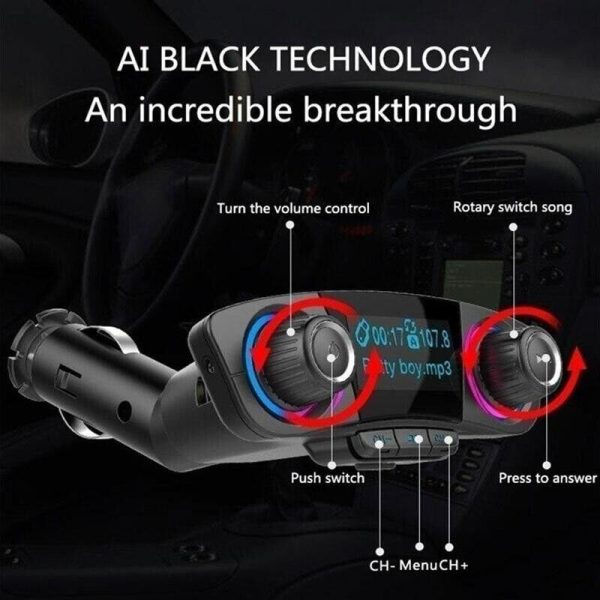 Autórádió formájú 3in1 FM Transmitter, MP3-lejátszó és Bluetooth kihangosító (BBV)