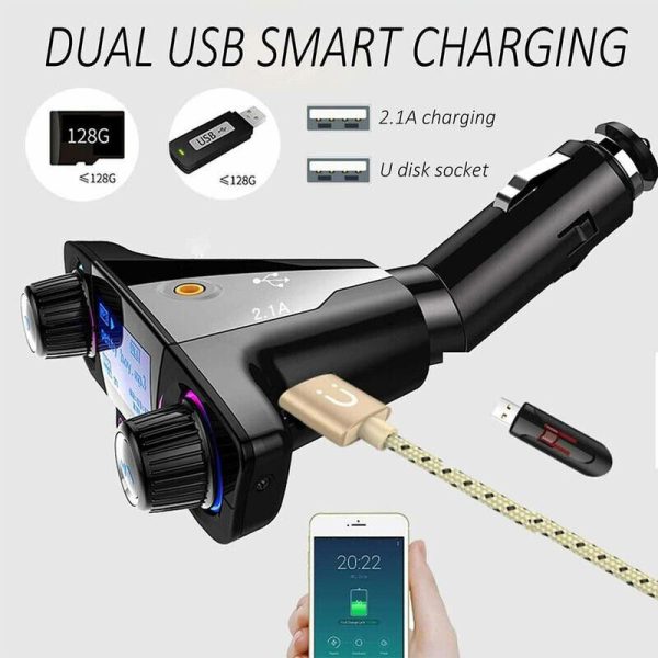 Autórádió formájú 3in1 FM Transmitter, MP3-lejátszó és Bluetooth kihangosító (BBV)