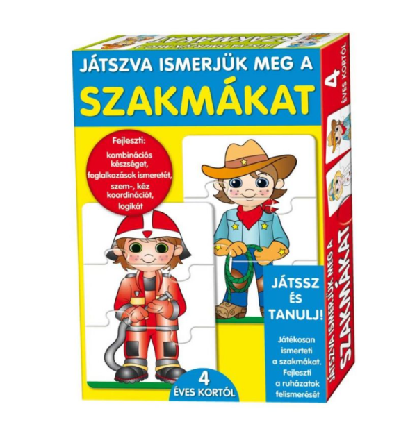 Játszva ismerjük meg a szakmákat! képességfejlesztő játék (BBJ)