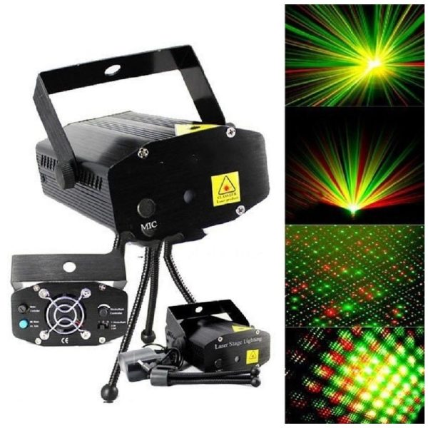 Laser Light mozgó lézerfény rendszer - hangvezérelt party fény (BBL) (BBV)