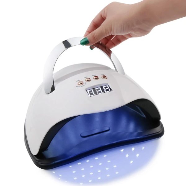 SUN Y9 UV LED professzionális műkörmös lámpa telefontartóval, beépített mozgásérzékelővel és hordozófüllel - 192W (BBV)