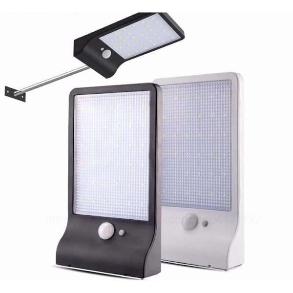 Mozgásérzékelős, napelemes, falra szerelhető LED panel 7 órás üzemidővel - 4W (BBL)