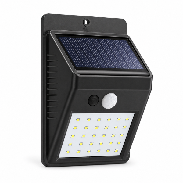 E.B. napelemes mozgásérzékelős szolár lámpa - 20 LED (BBL)